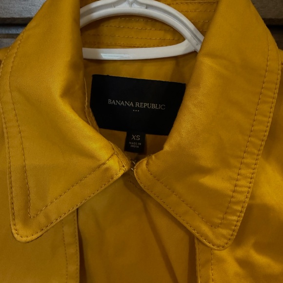 NWT Mustard Double-Breasted Women's Trench Coat XS - Picture 3 of 5